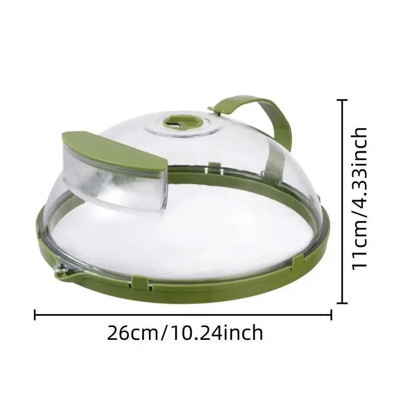 【Summervibes】Microwave Splatter Cover with Handle, Reusable Microwave Lid for Food, Modern Kitchen Utensils, Kitchen Gadgets, Kitchen Accessories