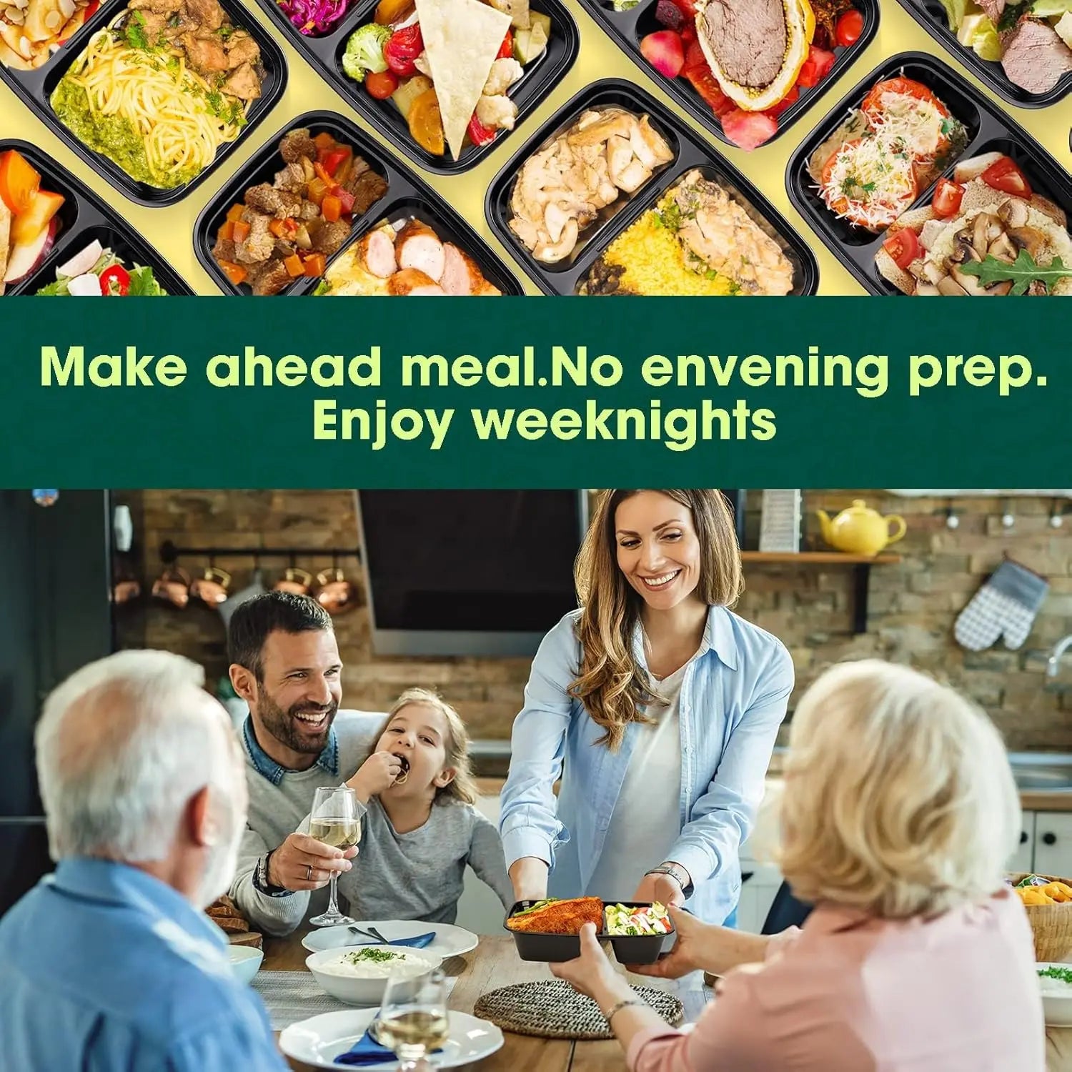10 Pack 32OZ Meal Prep Containers Microwave Safe, &Thick Storage Containers with , Durable Bento Boxes , Stackable, Dishwasher/Freezer Safe