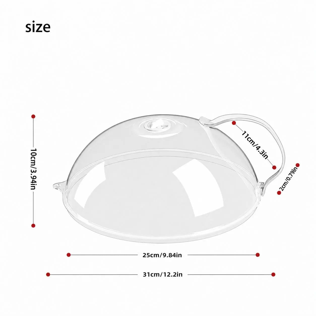 【Summervibes】Microwave Splatter Cover with Handle, Reusable Microwave Lid for Food, Modern Kitchen Utensils, Kitchen Gadgets, Kitchen Accessories
