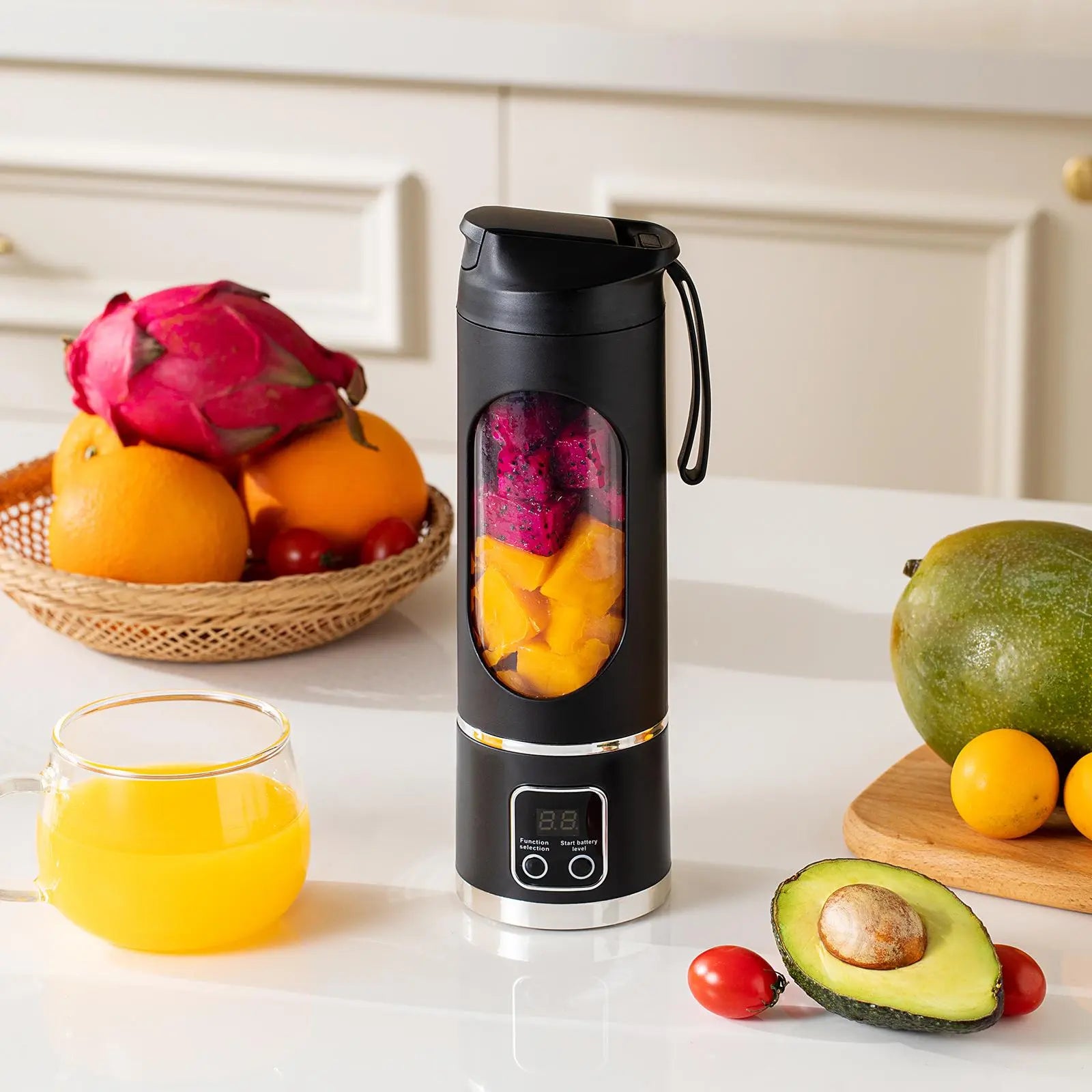USB Rechargeable Portable Smoothies Blender & Juicer, Fruit & Vegetable Juicer, Household Kitchen Appliances for Home Outdoor Use, Ice Maker Machine, Blender for Shakes, USB Rechargeable Blenders