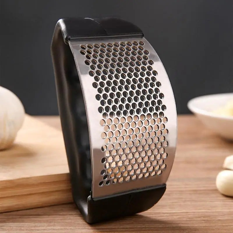 1 Pcs Stainless Steel Garlic Press, Manual Garlic Press, Kitchen Garlic Chopper, Household Kitchen Gadgets