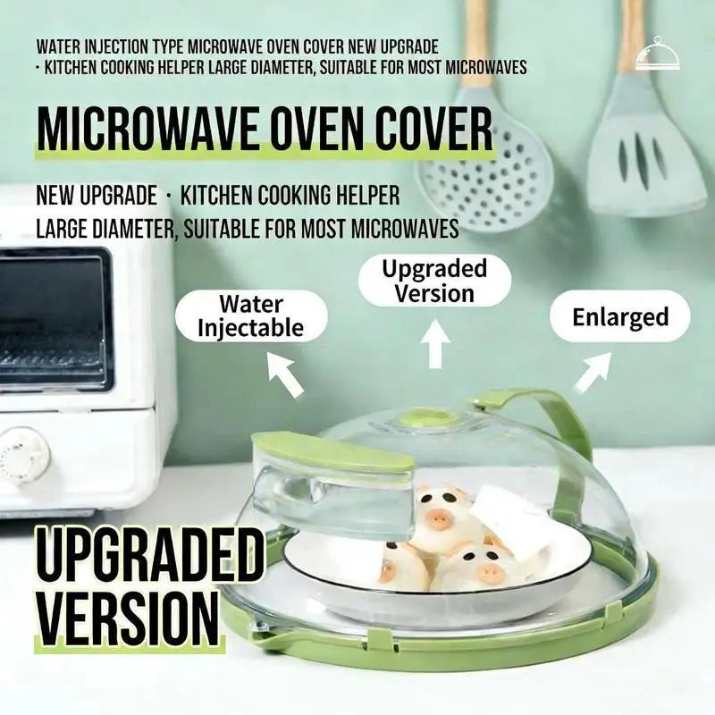 【Summervibes】Microwave Splatter Cover with Handle, Reusable Microwave Lid for Food, Modern Kitchen Utensils, Kitchen Gadgets, Kitchen Accessories