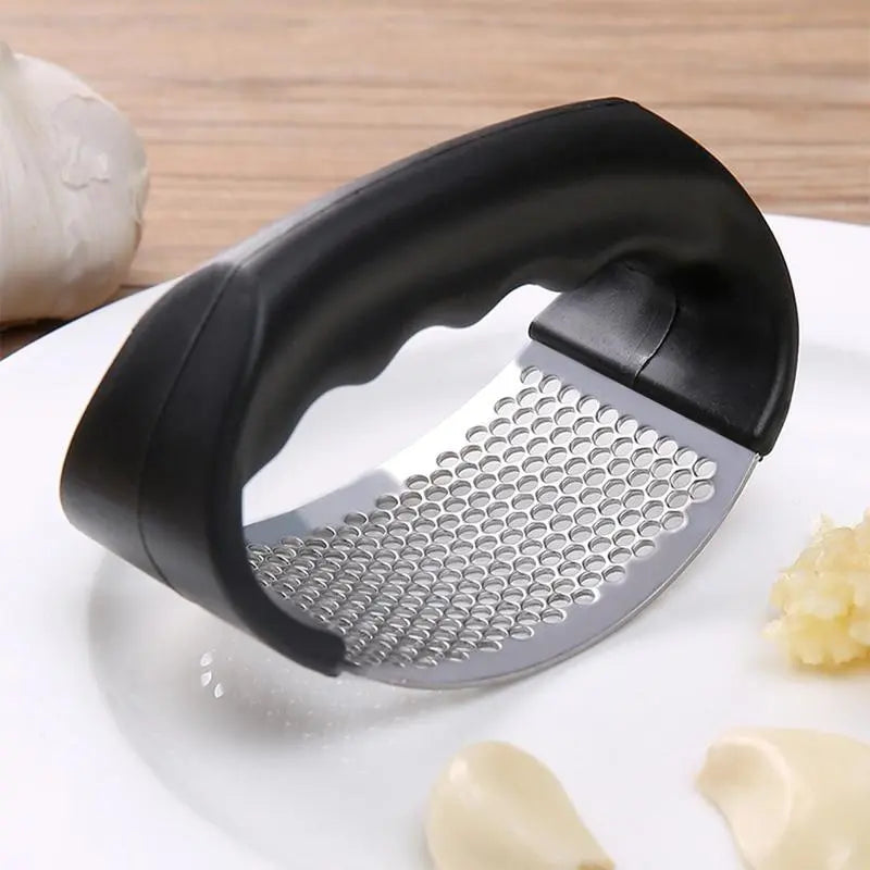 1 Pcs Stainless Steel Garlic Press, Manual Garlic Press, Kitchen Garlic Chopper, Household Kitchen Gadgets