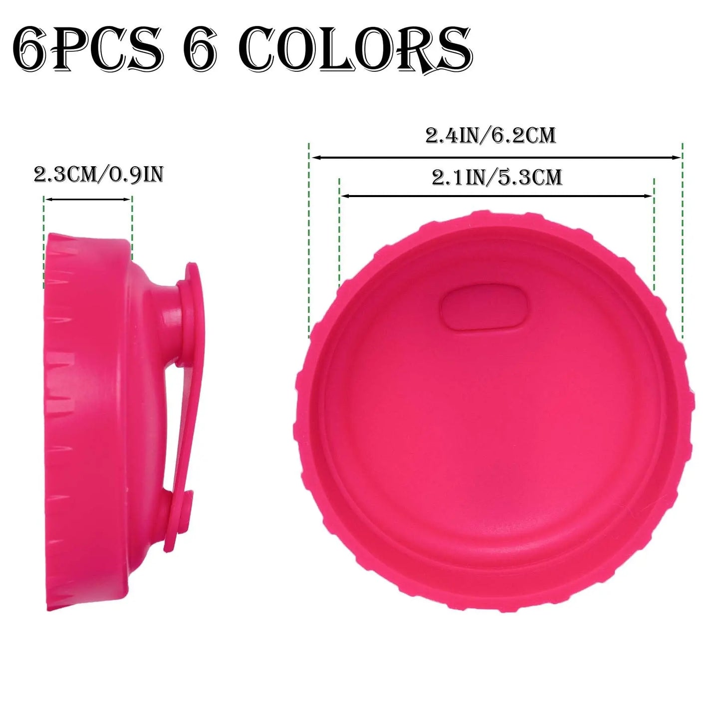 4/6/8-Pack Bpa-Free Soda Can Lids with Straw - Reusable Lids for Seltzer, Juice & Beverage, Silicone Straws Included Drink Covers, Straw Spout Lid Tools for Solving the Sealing of Soda Cans, Essential for Families, Traveling and Picnics
